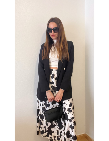FALDA SATINADA COW