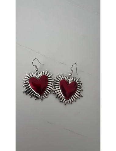 Pendientes corazón sagrado